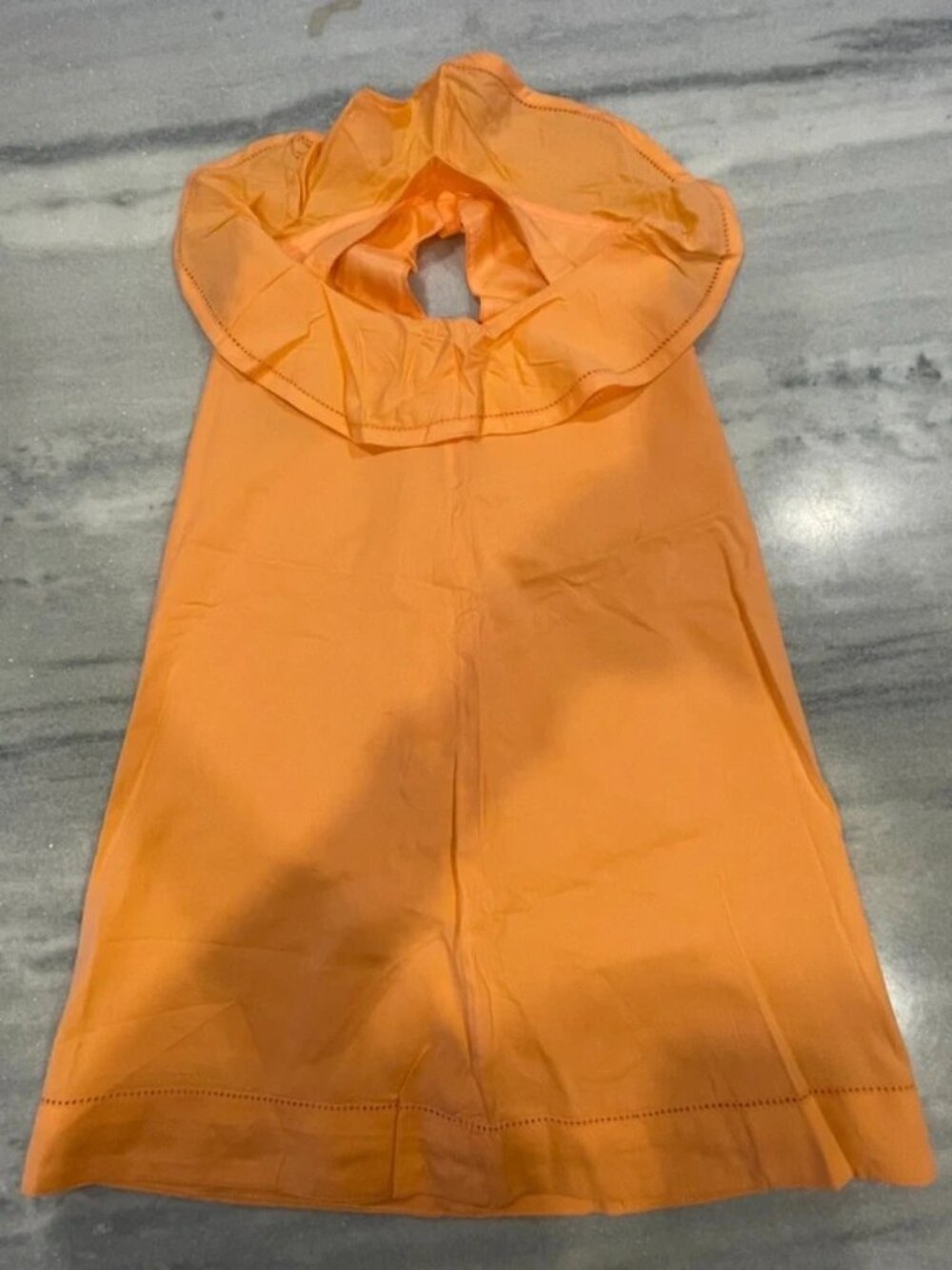 Crazy 8 Girls Orange Hooded Rain Poncho Size 7 NWT